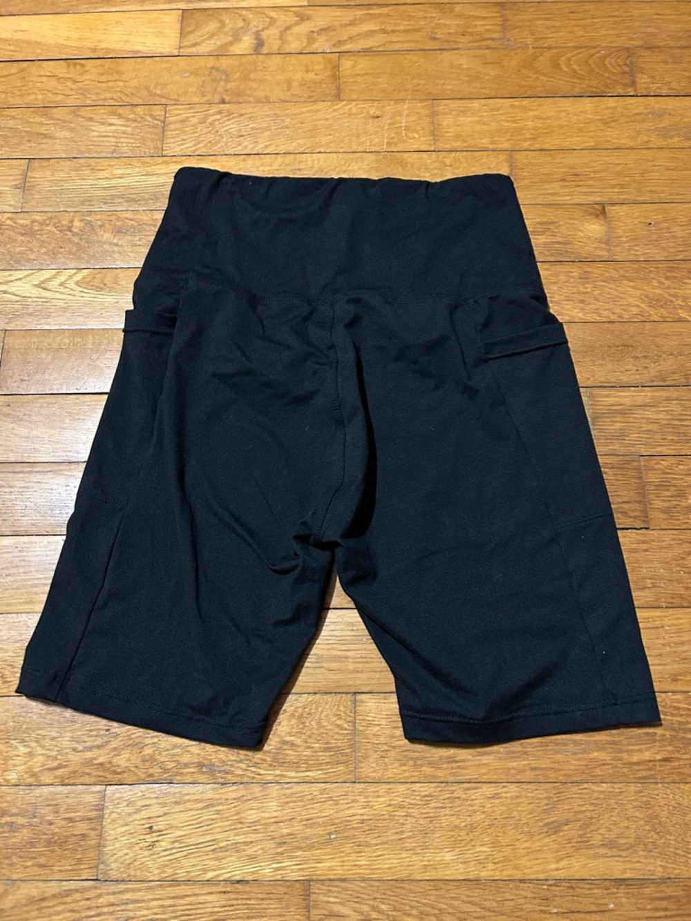 High-Waist Black Bike Shorts